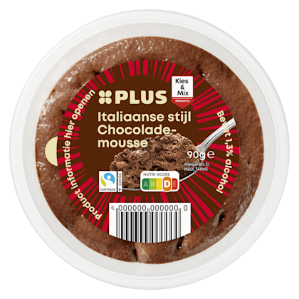 Italiaanse stijl Chocomousse