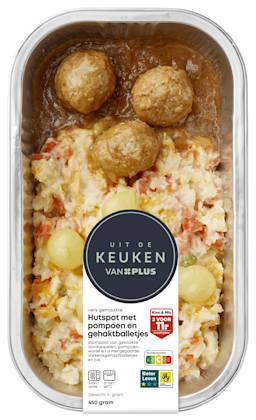 Hutspot Pompoen en gehaktballetjes