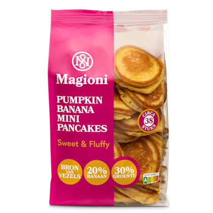 Pumpkin banana mini pancakes