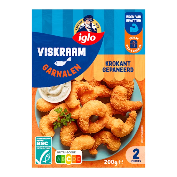 Iglo Viskraam Gebakken Garnalen Kro