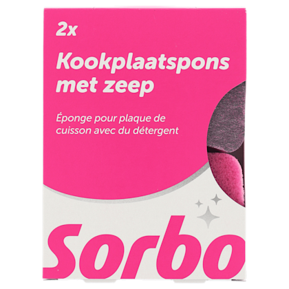 Sorbo Kookplaatspons met zeep