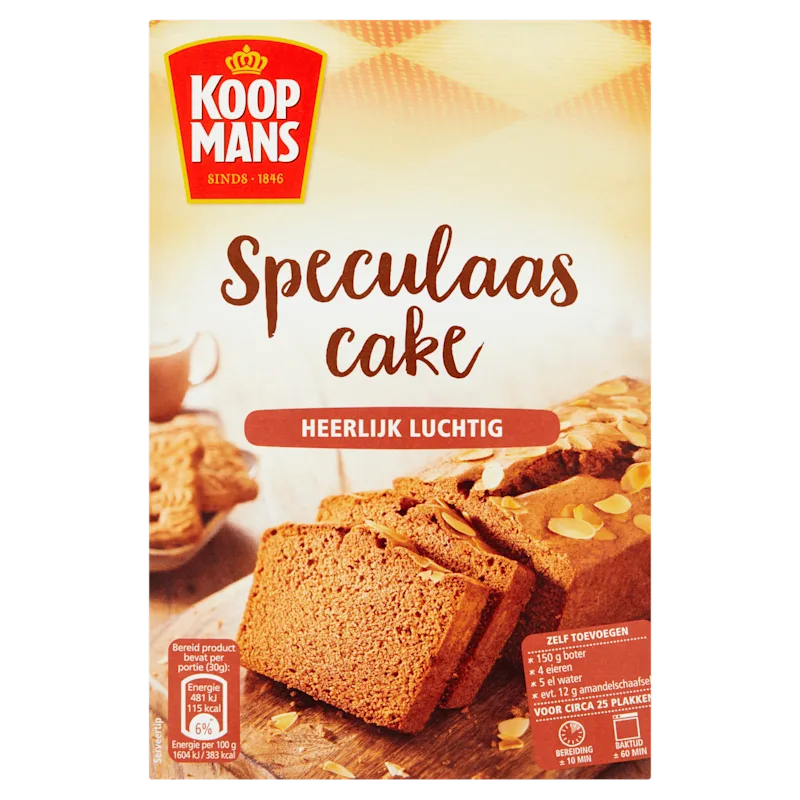 Koopmans Speculaascake bakmix