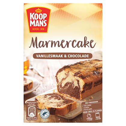 Marmercake choco & vanillesmaak bakmix