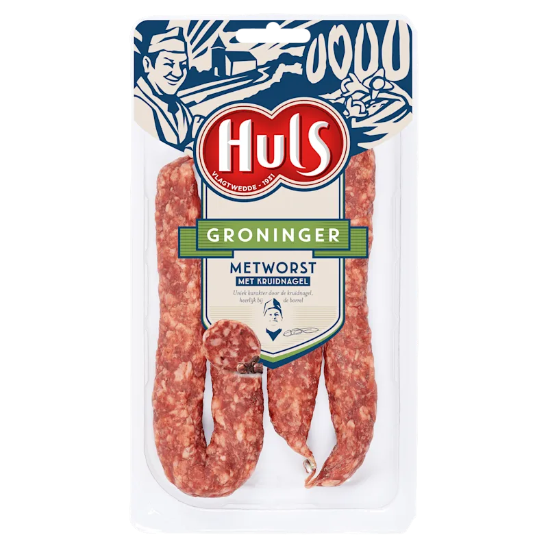 Huls Groninger metworst 2 stuks