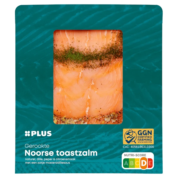 PLUS Gerookte Noorse zalm mosterddillesaus