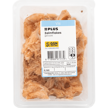 Warm gerookte Noorse zalmflakes