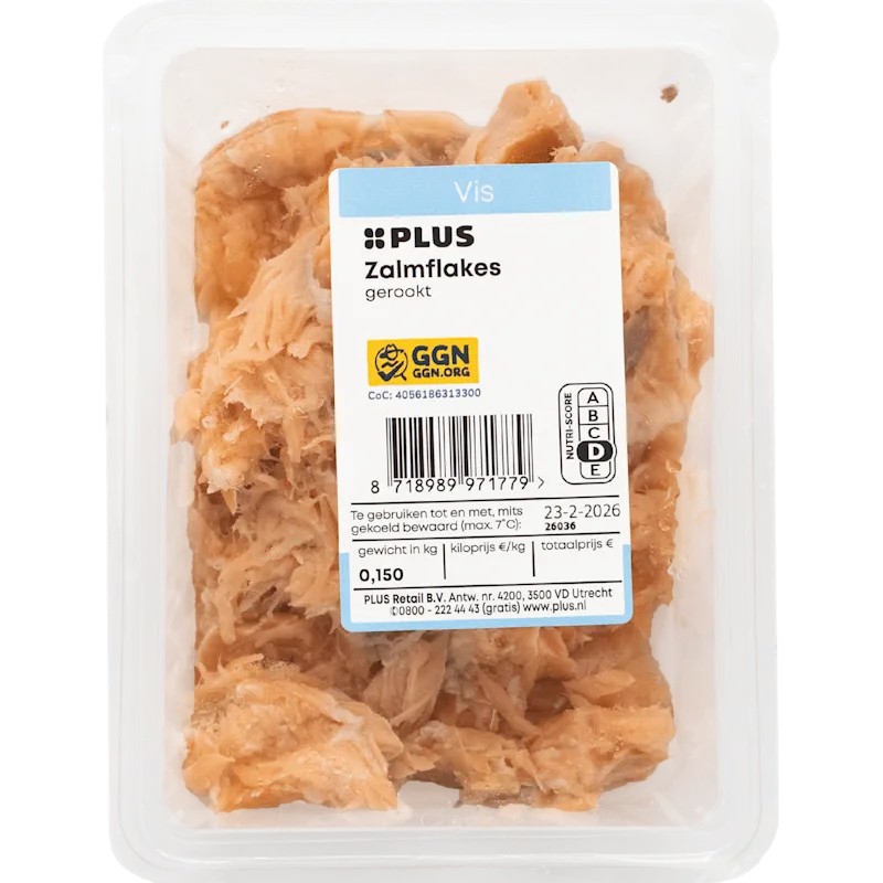 PLUS Warm gerookte Noorse zalmflakes