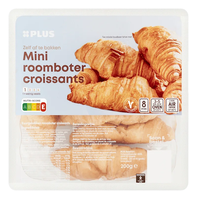 PLUS Croissants roomboter mini