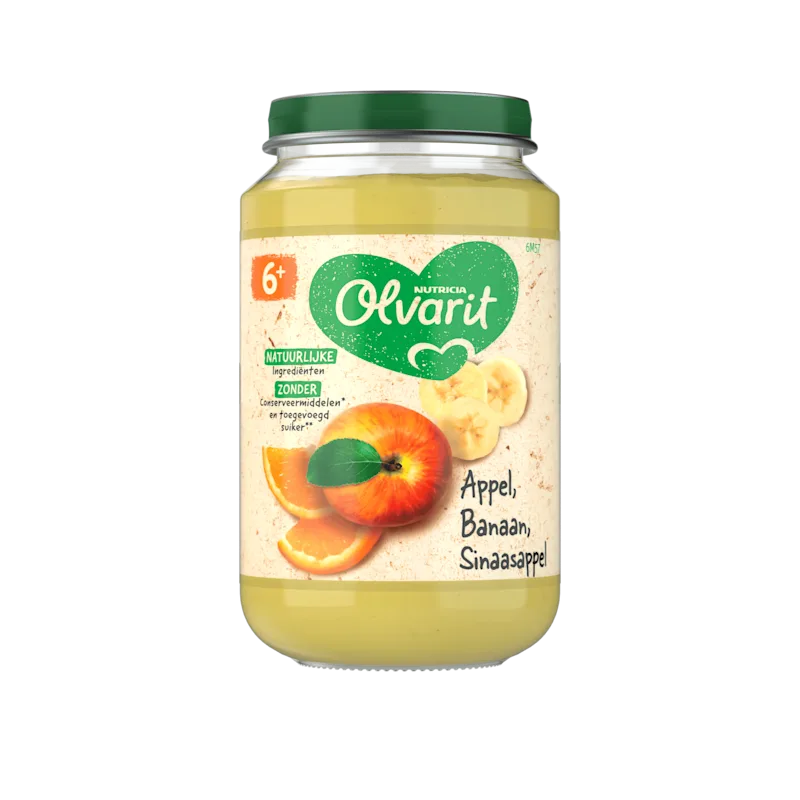 Olvarit 6+mnd Appel Banaan Sinaasappel