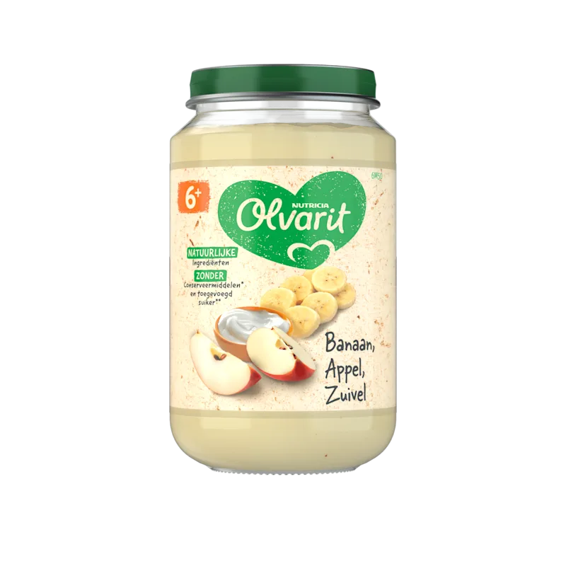 Olvarit 6+mnd Banaan Appel Yoghurt