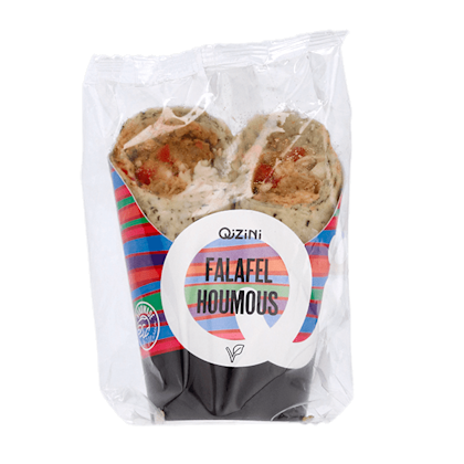 Wrap falafel hummus