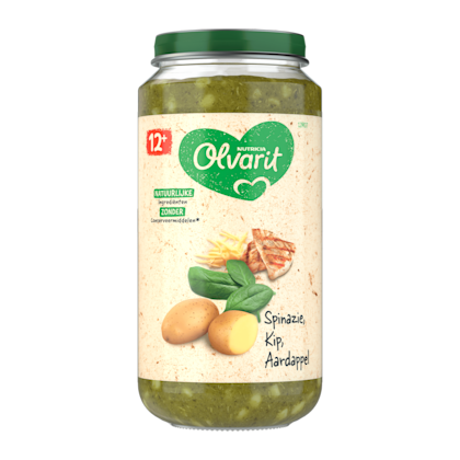 Olvarit 12+mnd Spinazie Kip Aardappel