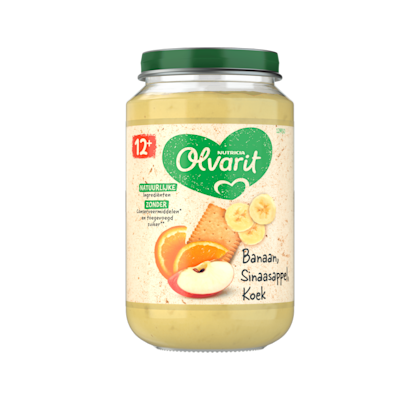 Olvarit 12+mnd Banaan Sinaasappel Koek