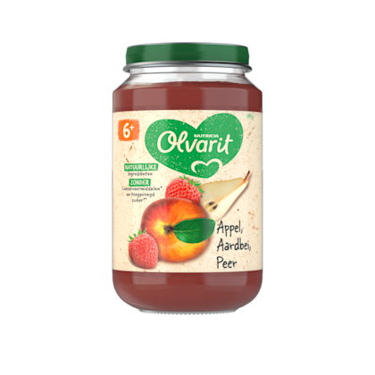 Olvarit 6+mnd Appel Aardbei Peer