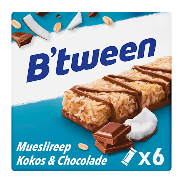 B'tween Mueslireep Kokos Chocolade