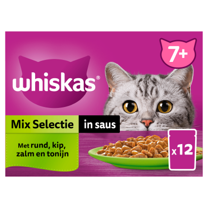 7+- Kattenvoer - Selectie in saus