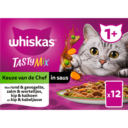 1+ Kattenvoer Tasty Mix - in saus