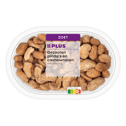 PLUS Gezouten Pinda's & Cashew met honing