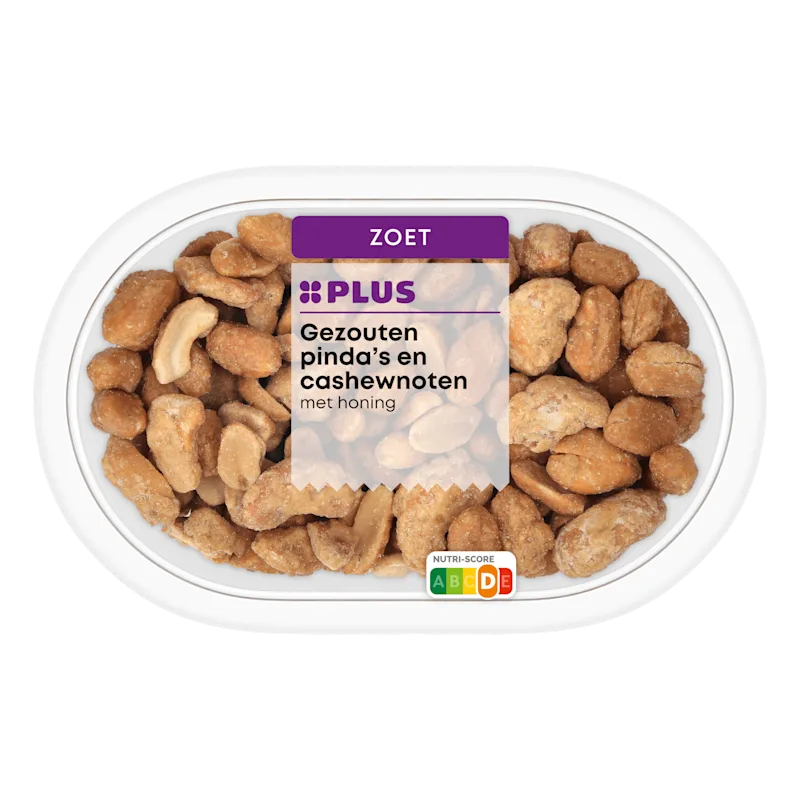 PLUS Gezouten Pinda's & Cashew met honing