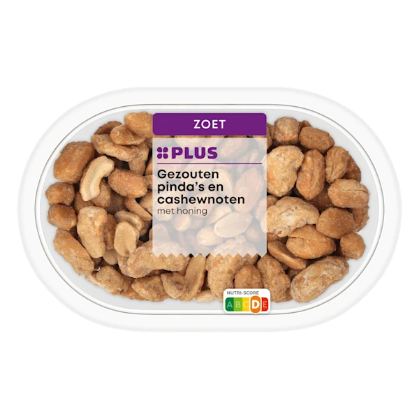 PLUS Gezouten Pinda's & Cashew met honing