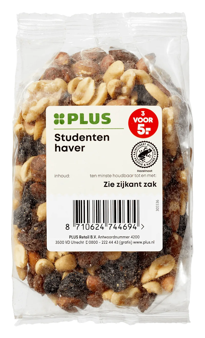 PLUS Studentenhaver ongezouten