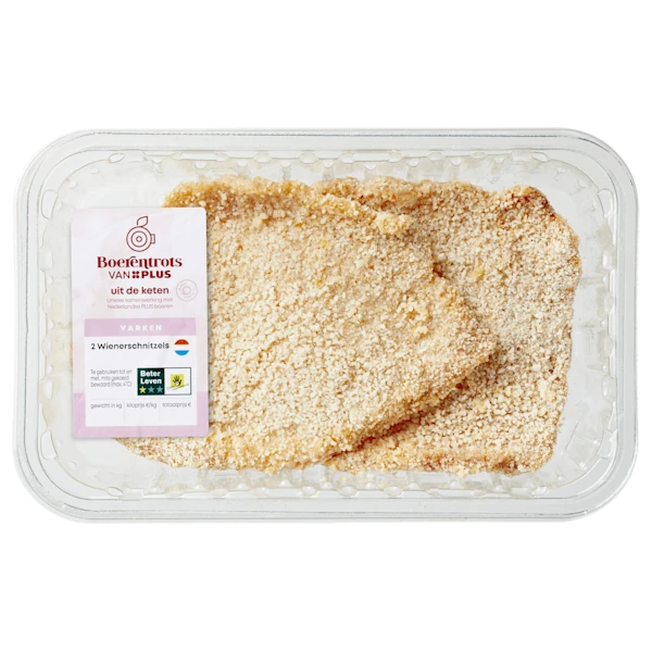 PLUS Boerentrots Wienerschnitzel 2st