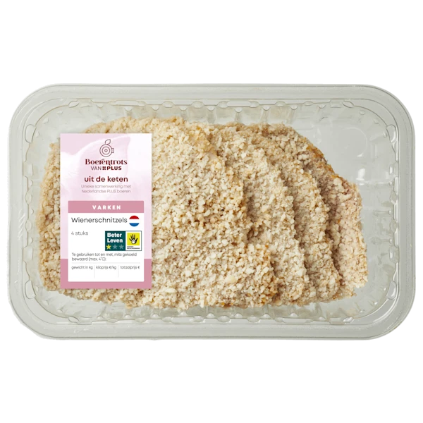 PLUS Boerentrots Wienerschnitzel 4st