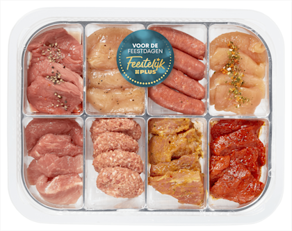 Gourmetschotel feestelijk groot