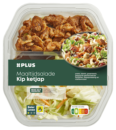 PLUS Maaltijdsalade Kip Ketjap