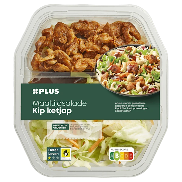 PLUS Maaltijdsalade Kip Ketjap