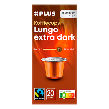 Koffiecups lungo extra dark Fairtrade