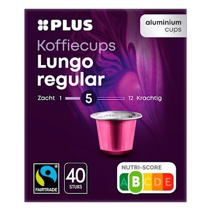 Koffiecups lungo regular Fairtrade