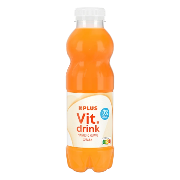 PLUS Vitamin drink mango & guave 0%