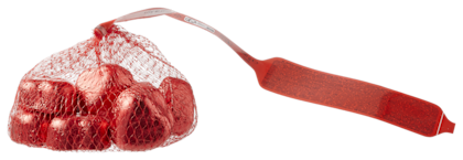 Netje met hartjes gevuld met melkcreme