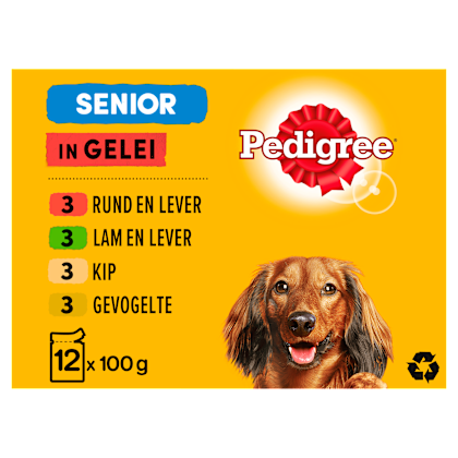 Senior Vlees in Gelei Hondenvoer