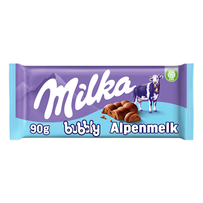 Milka Chocoladereep Bubbly Alpenmelk