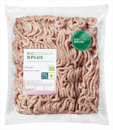 Biologisch PLUS Gehakt half om half