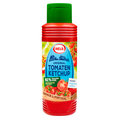 Ketchup zonder toegevoegde suikers