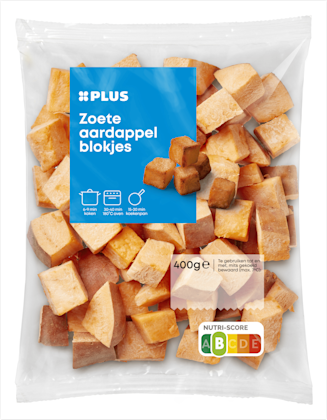 Zoete aardappelblokjes