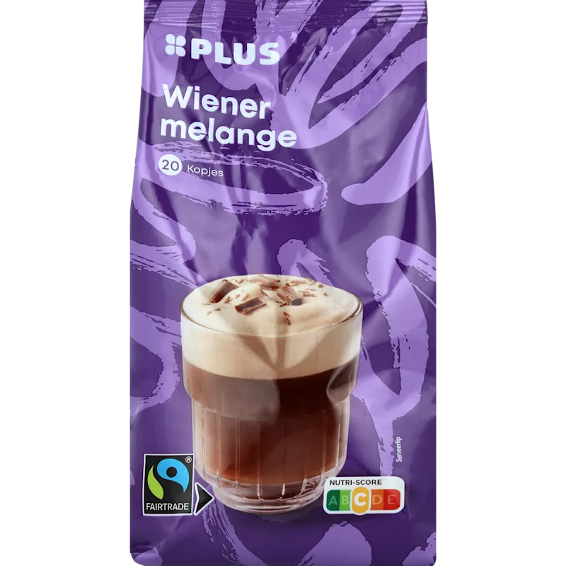 PLUS Wiener melange oploskoffie Fairtrade