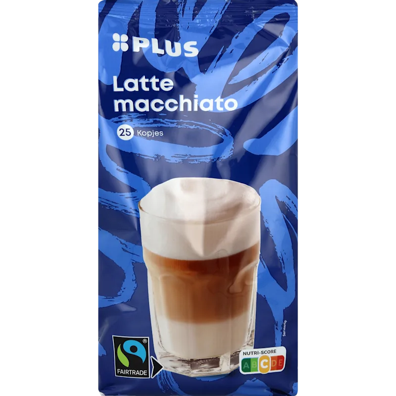 PLUS Latte macchiato oploskoffie Fairtrade