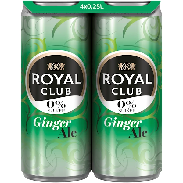 Royal Club Ginger ale 0% suiker