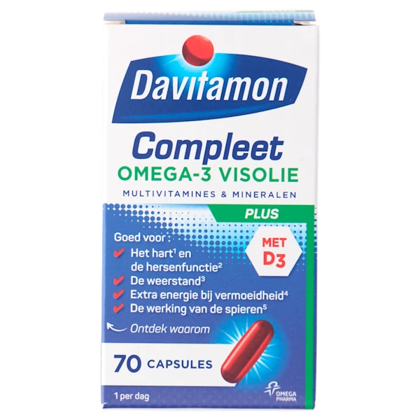 Davitamon Vitamine Compleet omega3 visolie