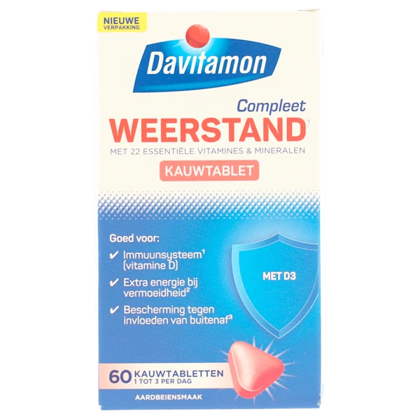 Davitamon Vitamine Kauwtablet aardbei