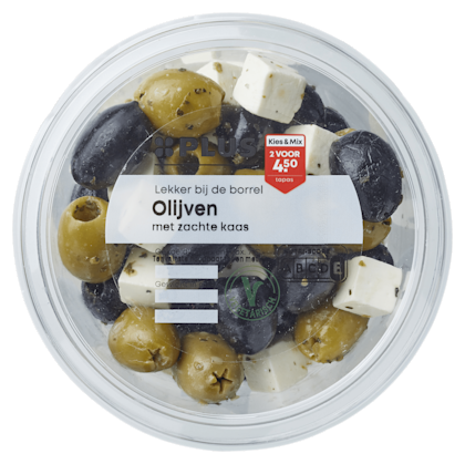 Olijven met zachte kaas