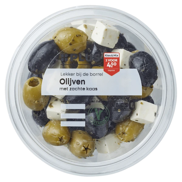 PLUS Olijven met zachte kaas