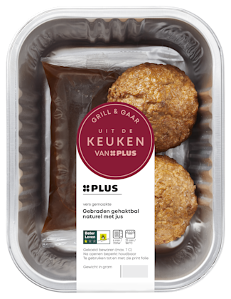 Gehaktbal met jus - PLUS