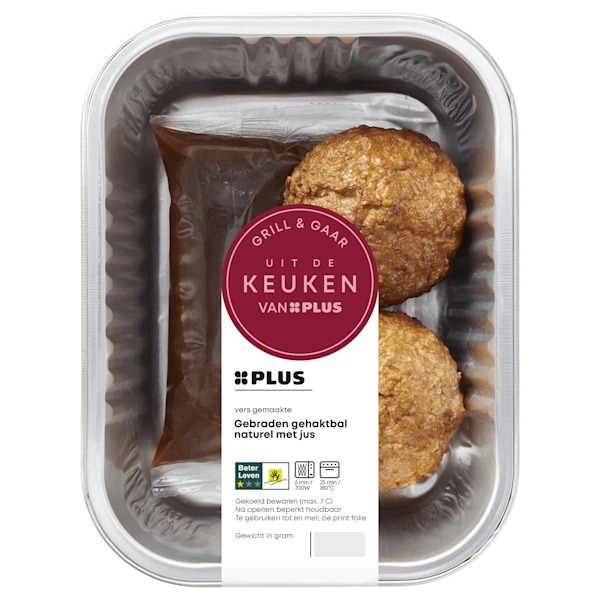 Uit de keuken van Gehaktbal met jus