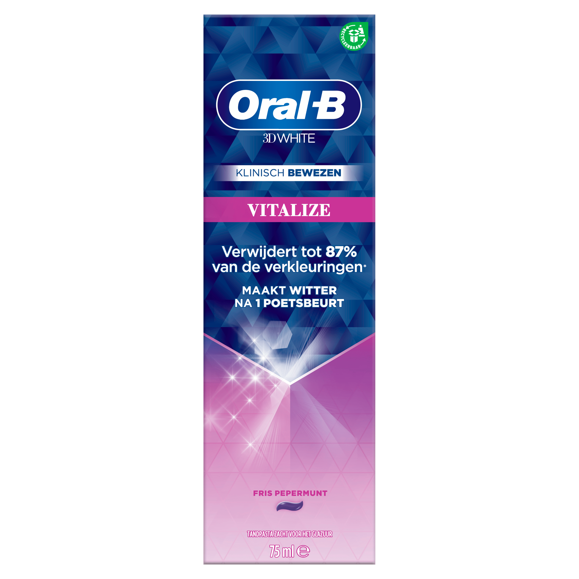 Oral-B 3D White Tandpasta Vitalize Per Doos 75 Ml