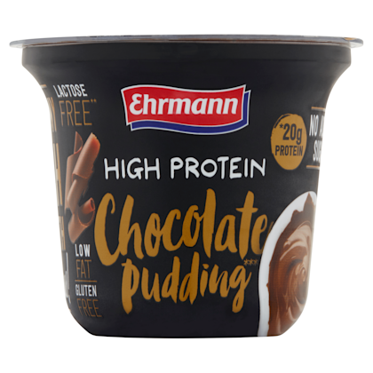 High protein chocoladepudding